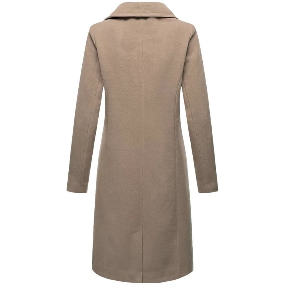 DoubleBreasted Winter Wool Blend Lined Coat 2