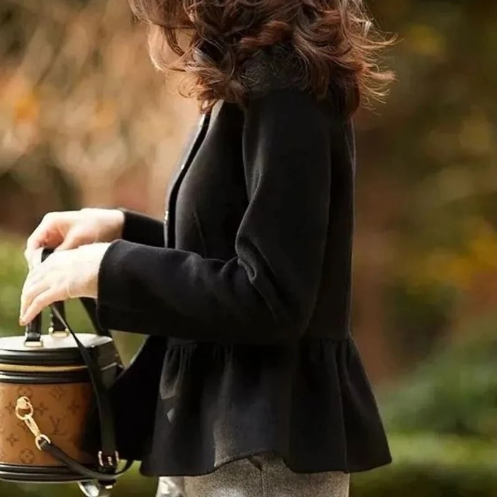 Executive SlimFit Luxury Wool Blend Short Coat 2