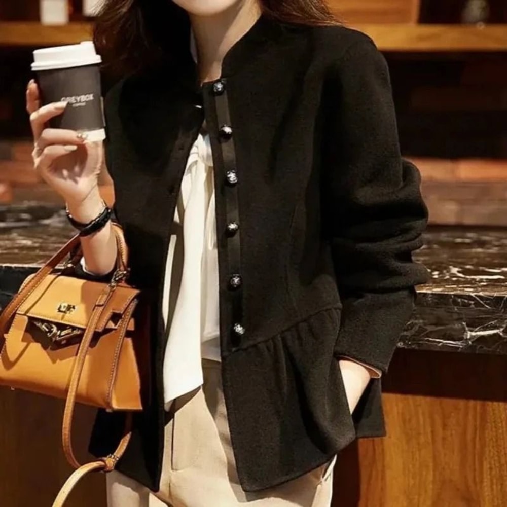 Executive SlimFit Luxury Wool Blend Short Coat 3