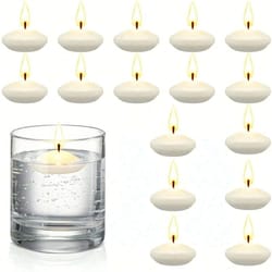 elegant unscented floating disc candles