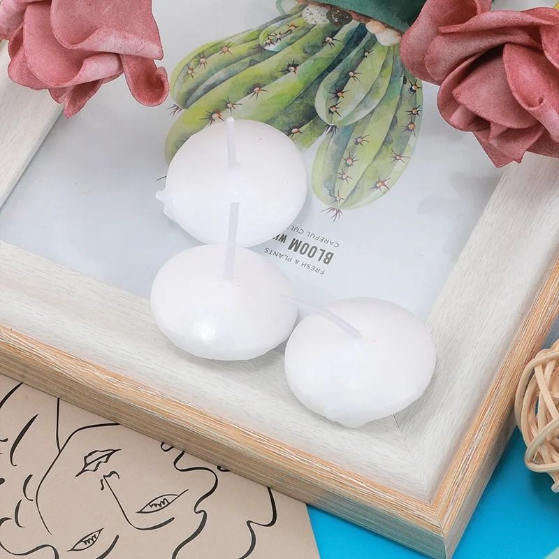 Elegant Unscented Floating Disc Candles 6