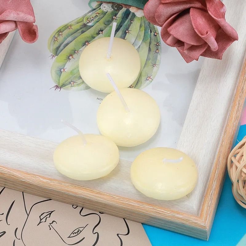 Elegant Unscented Floating Disc Candles 7