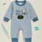 Infant Boys Rugby Striped Hooded Sweater Romper 0