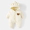 Padded Fleece Cartoon Hooded Baby Romper 6