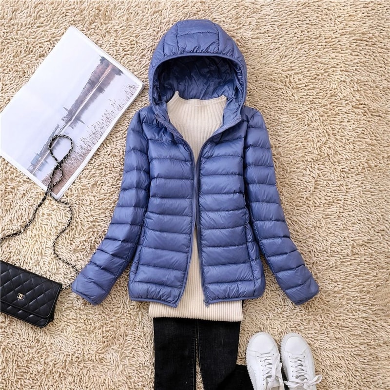 Ultra Lightweight Packable Hooded Puffer Jacket 8