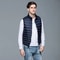 Mens Premium 90 White Duck Down Portable Vest 12