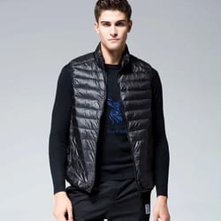 mens waterproof fashion puffer vest
