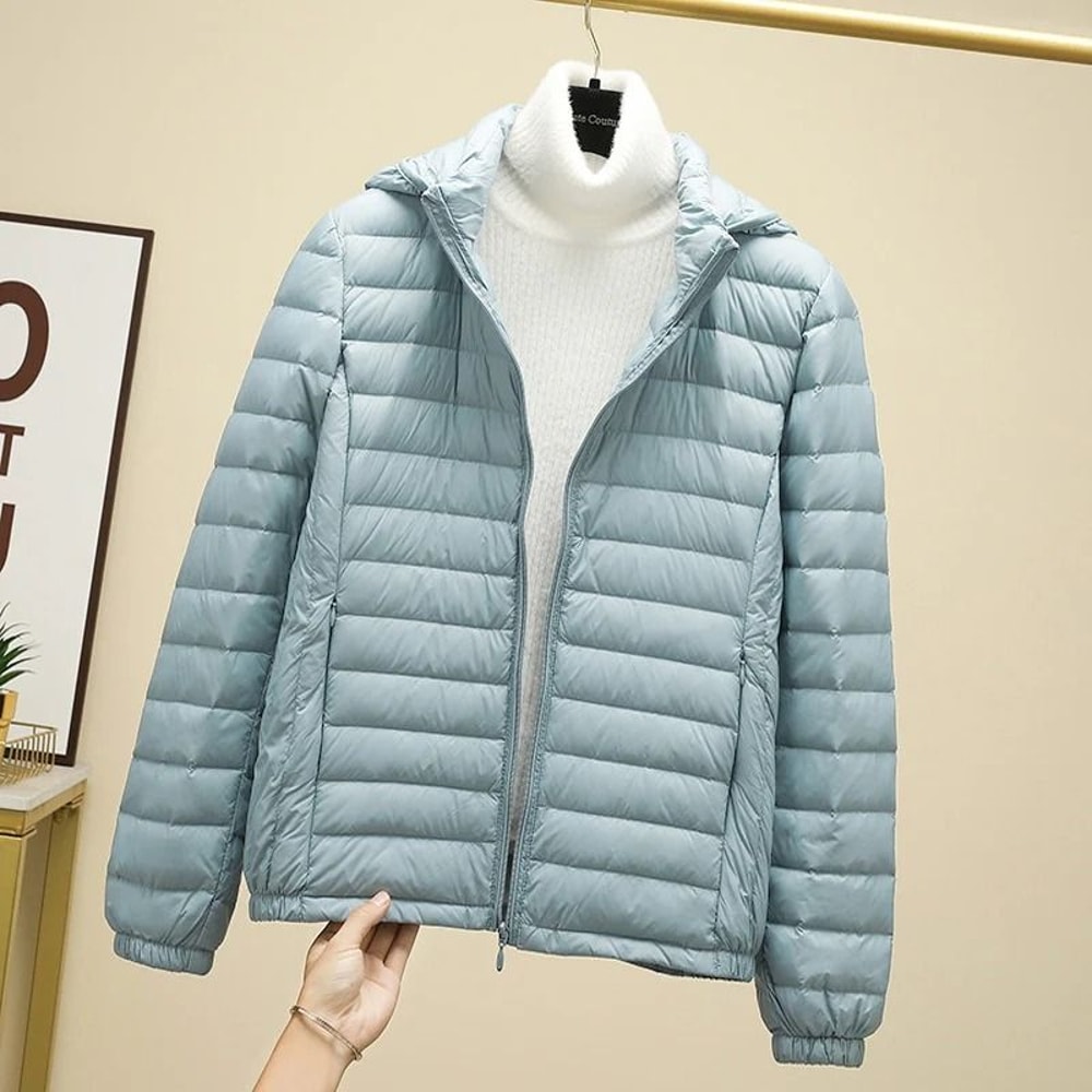 Womens Ultralight 90 White Duck Down Jacket 3