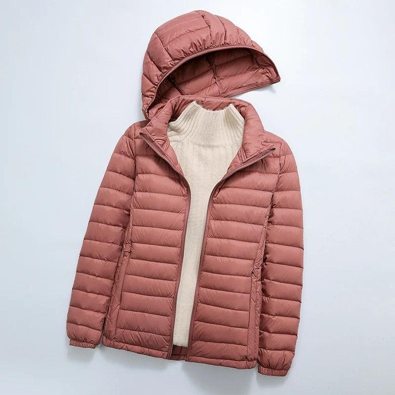 Womens Ultralight 90 White Duck Down Jacket 5