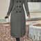 Womens Slimming European Fashion Woolen Coat 1