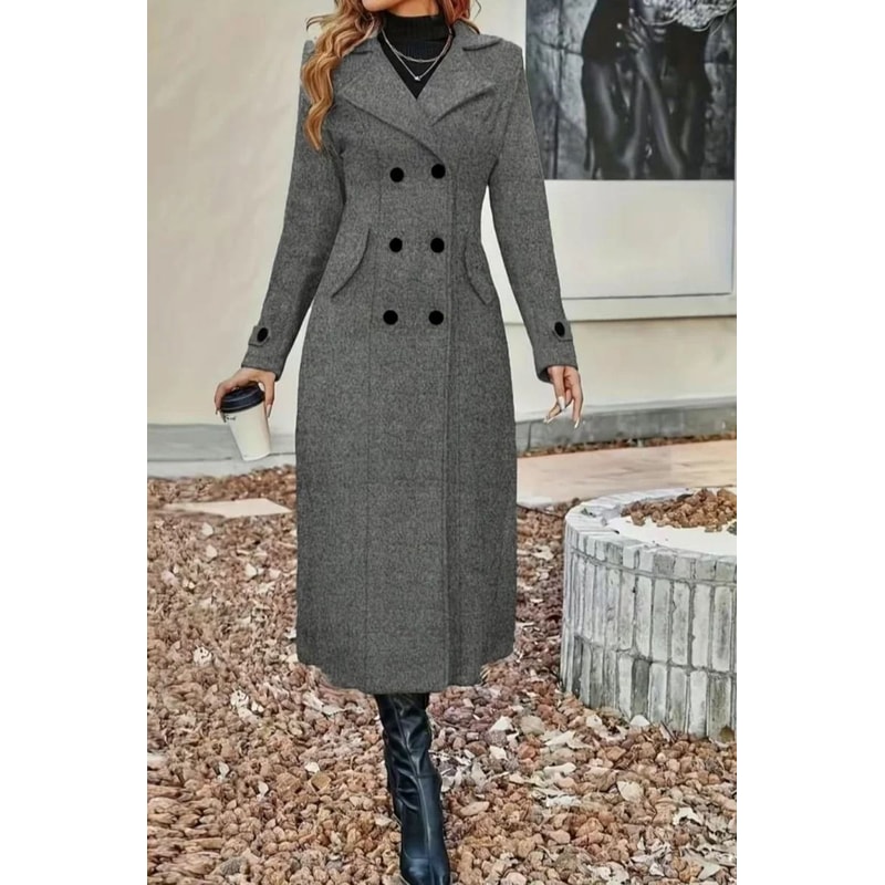 Womens Slimming European Fashion Woolen Coat 1
