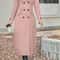 Womens Slimming European Fashion Woolen Coat 4