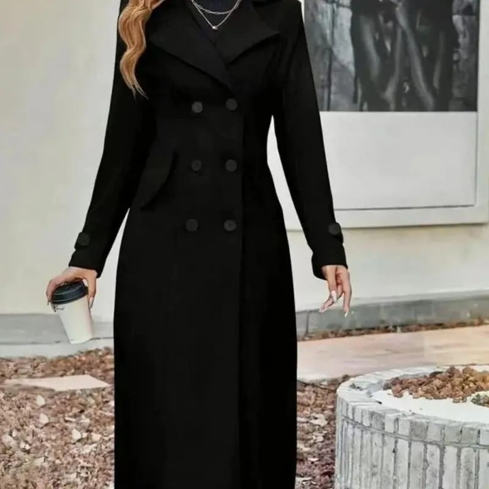 Womens Slimming European Fashion Woolen Coat 8