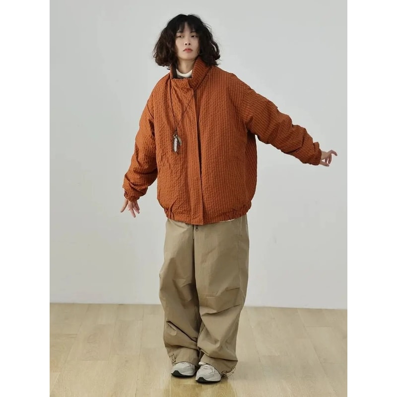 Unisex Maillard Retro Loose Down Jacket 0