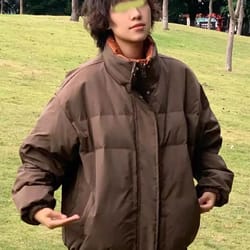 unisex maillard retro loose down jacket