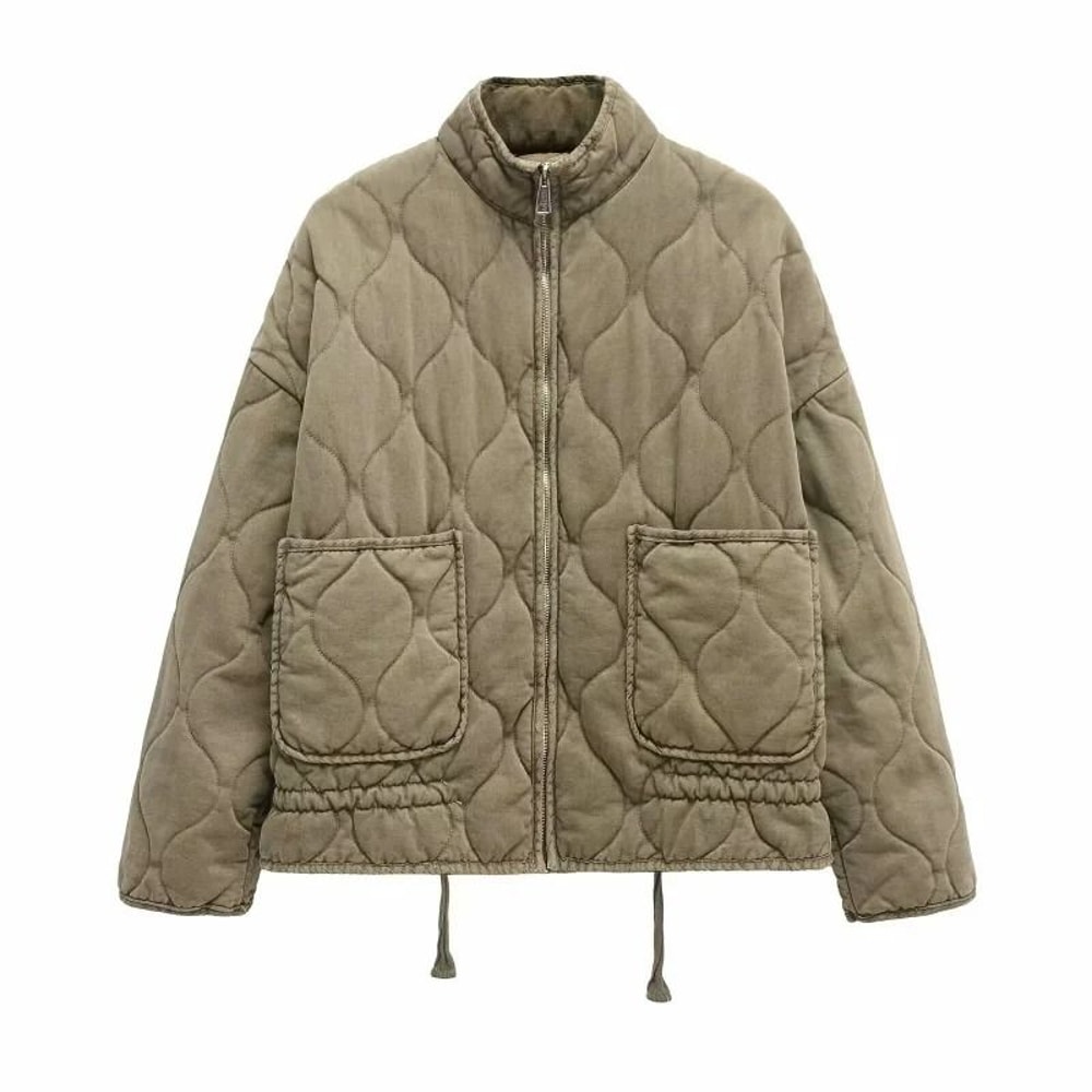 ZW Womens Vintage Quilted Cotton Jacket 10