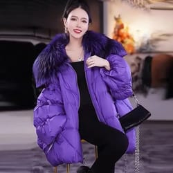 womens high-grade thick quilted winter jacket