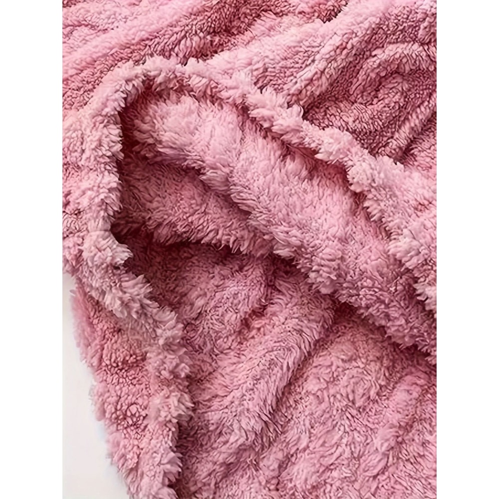 Womens Winter Jacquard Plush Fleece Pajama Set 5