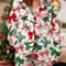Womens Festive Holiday Bow Print Pajama Set 2