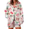 Womens Festive Holiday Bow Print Pajama Set 6