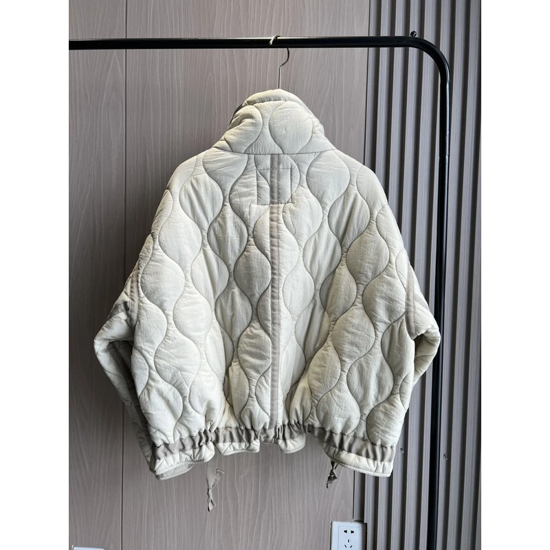 ETJ Womens Quilted Jacket With Adjustable Ties 7