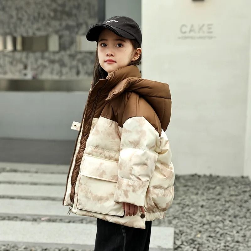 Girls Gradient Patch Down Winter Parka 7