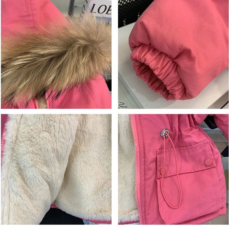 Girls Elegant Princess Winter Down Parka 4