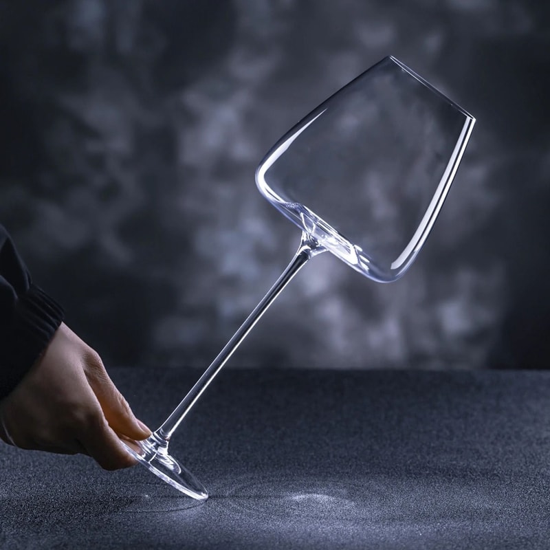 Handmade UltraThin Crystal Wine Goblet Concave Bottom Series 2