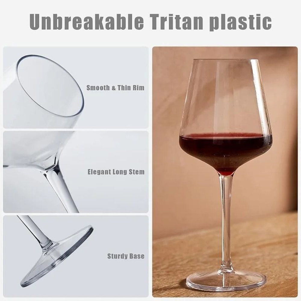 2Piece Unbreakable Tritan Wine Goblet Set 3