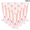 10Piece Pink Disposable Champagne Flute Set 0