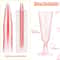 10Piece Pink Disposable Champagne Flute Set 5
