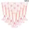 10Piece Pink Disposable Champagne Flute Set 6