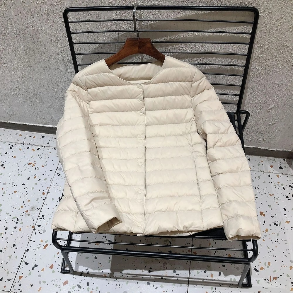 Womens Convertible Neckline Ultralight Down Jacket 11
