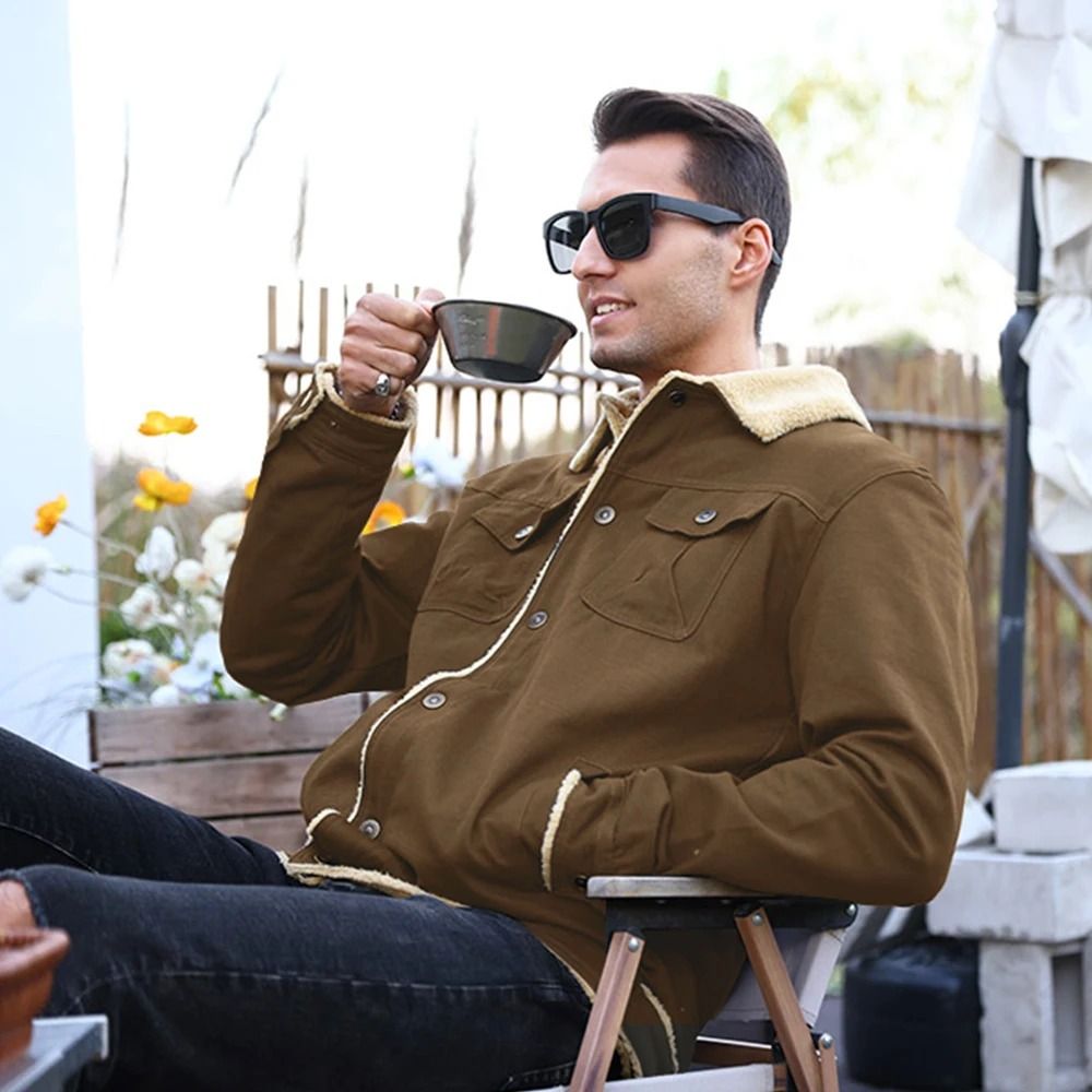 Mens Waterproof Winter Jacket Thermal FleeceLined Outerwear 5