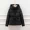 Womens Slimming Hooded Puffer Jacket Belted Winter Cotton Coat 3