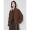 Elegant Contrasting Spliced Cotton Coat Winter HighFashion Outwear 0