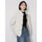 Elegant Contrasting Spliced Cotton Coat Winter HighFashion Outwear 2