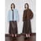 Elegant Contrasting Spliced Cotton Coat Winter HighFashion Outwear 3