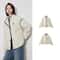 Elegant Contrasting Spliced Cotton Coat Winter HighFashion Outwear 5