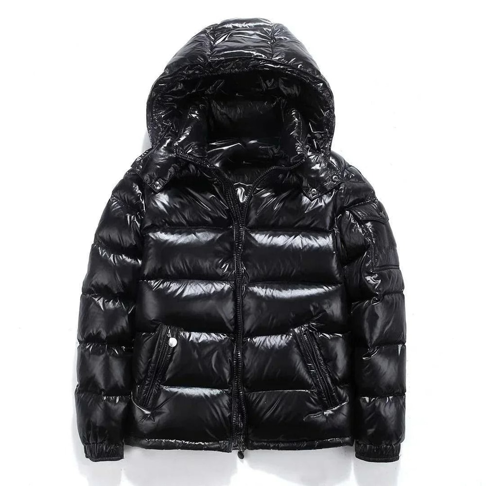Mens HighGloss Winter Parka Thicken Thermal Warm Coat 1
