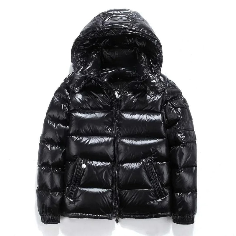 Mens HighGloss Winter Parka Thicken Thermal Warm Coat 1