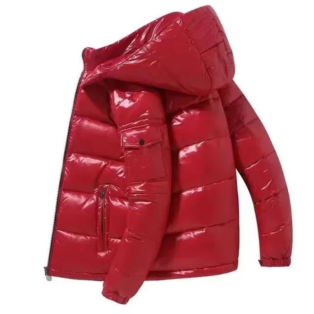 Mens HighGloss Winter Parka Thicken Thermal Warm Coat 6