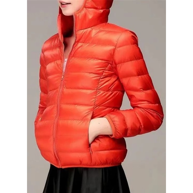 Womens UltraLight Hooded Puffer Transitional Winter Down Jacket 3