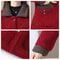 Elegant Lamb Fur Grain Velvet Coat Womens Thermal Winter Jacket 5