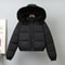 Short Thermal Winter Parka Thickened Velvet Hooded Jacket 7