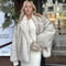 Oversized Gradient Faux Fox Fur Jacket Winter Ins Hot Fashion Statement 2