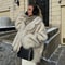 Oversized Gradient Faux Fox Fur Jacket Winter Ins Hot Fashion Statement 3