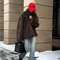 Oversized Fluffy Faux Fox Fur Overcoat Winter HighAppearance Street Style 2