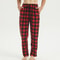 2Pack Mens Fleece Pajama Pants UltraSoft Plaid Lounge Bottoms 2