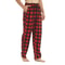 2Pack Mens Fleece Pajama Pants UltraSoft Plaid Lounge Bottoms 3